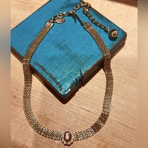 Vintage Park Lane Gold Tone Cameo Necklace Choker Adjustable